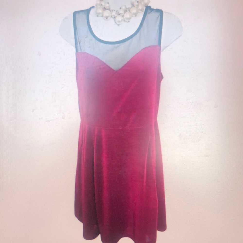 Elegant Pink Mini Dress